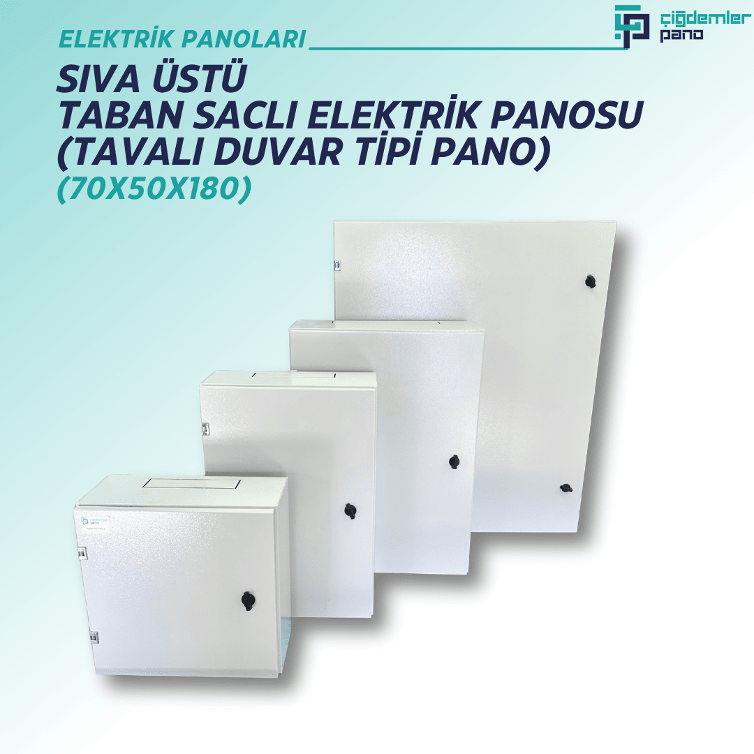Sıva Üstü Taban Saclı Sac Pano – Tavalı Duvar Tipi Sac Tablo – 70x50x180 cm