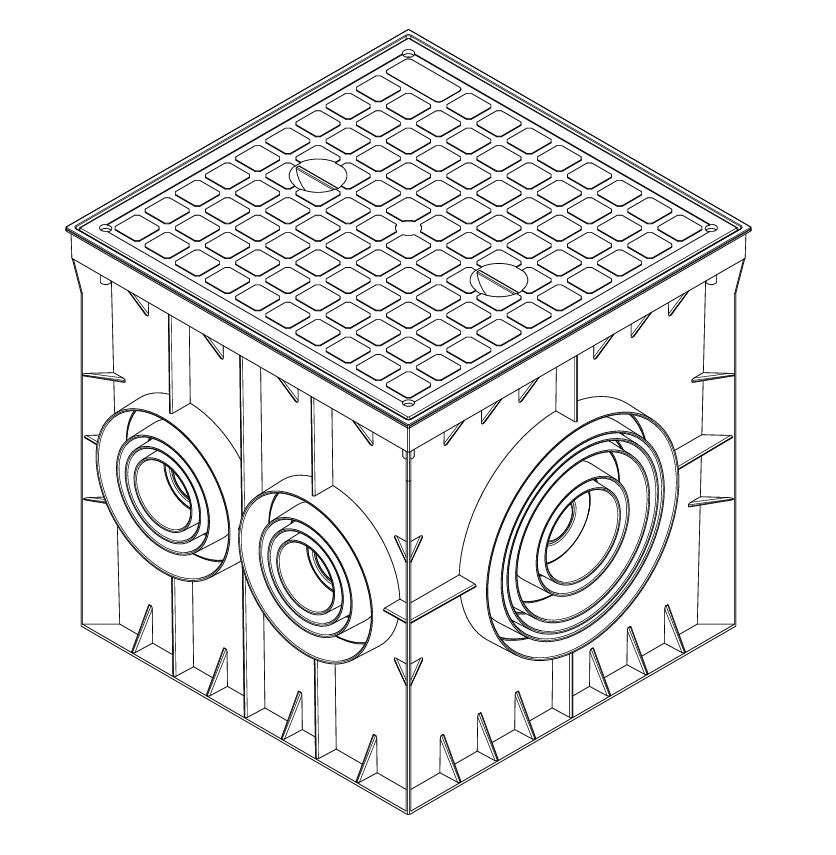 300x300x300 mm Menhol Kapaksız Menhol Kutusu