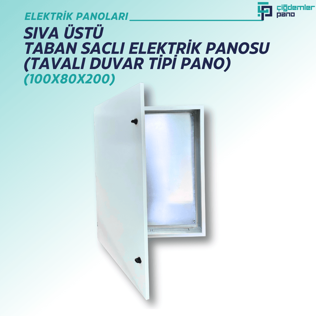 Sıva Üstü Taban Saclı Sac Pano – Tavalı Duvar Tipi Sac Tablo – 100x80x200 cm