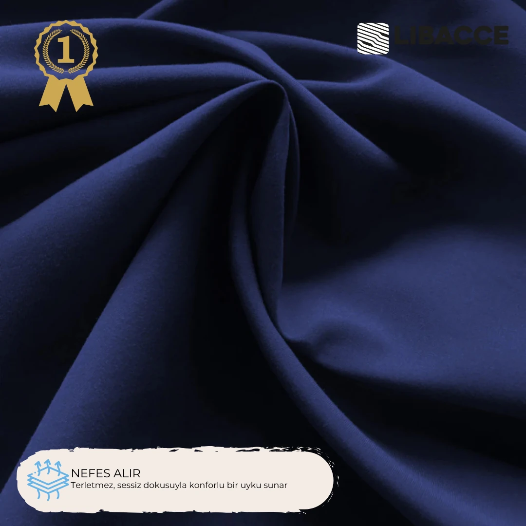 PU Antibakteriyel Lacivert Silinebilir Sıvı Geçirmez, Yıkanabilir Yastık Alezi