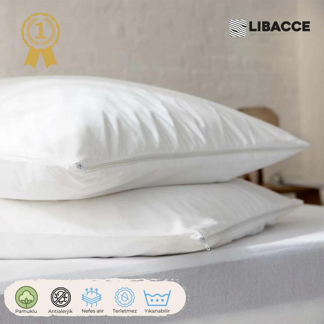 Pamuklu Beyaz İç Astar, Fermuarlı Yastık İç Kılıfı, Yastık Şiltesi