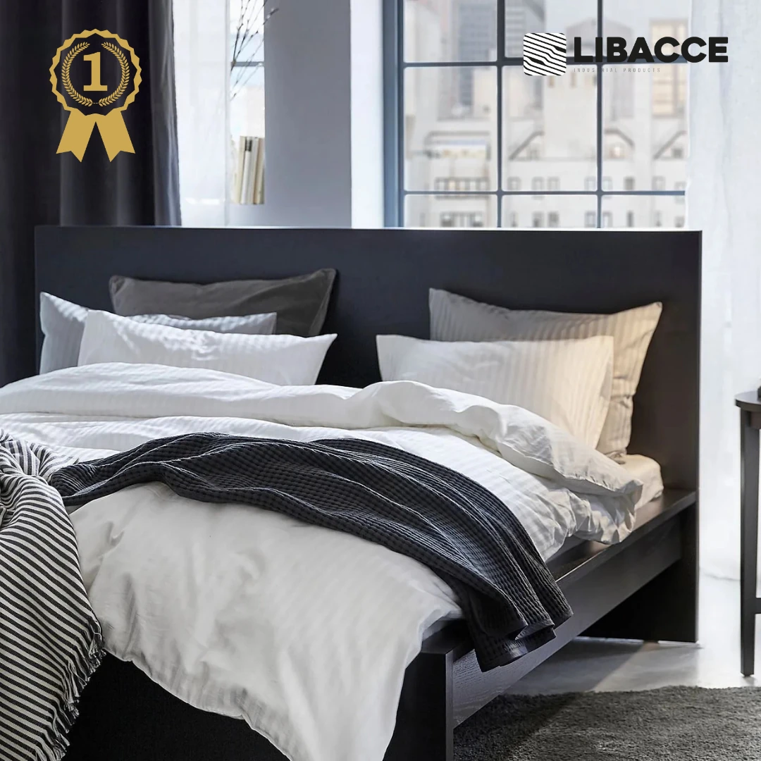 Pamuklu Çizgili Beyaz Tek Kişilik Nevresim Takımı 