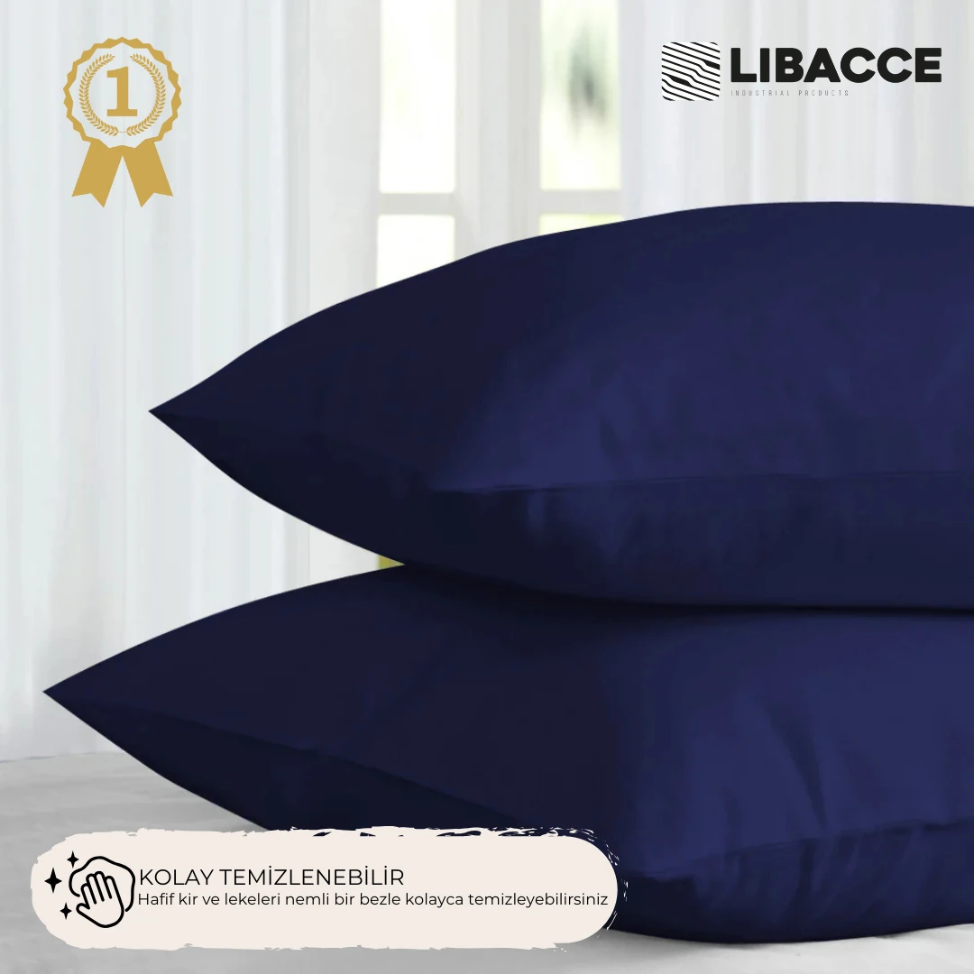PU Antibakteriyel Lacivert Silinebilir Sıvı Geçirmez, Yıkanabilir Yastık Alezi