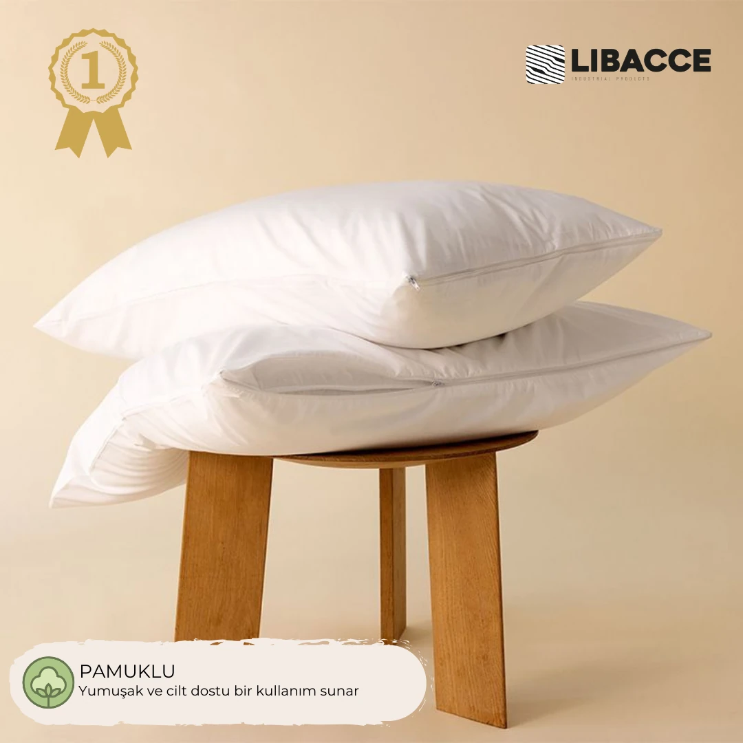 Pamuklu Beyaz İç Astar, Fermuarlı Yastık İç Kılıfı, Yastık Şiltesi