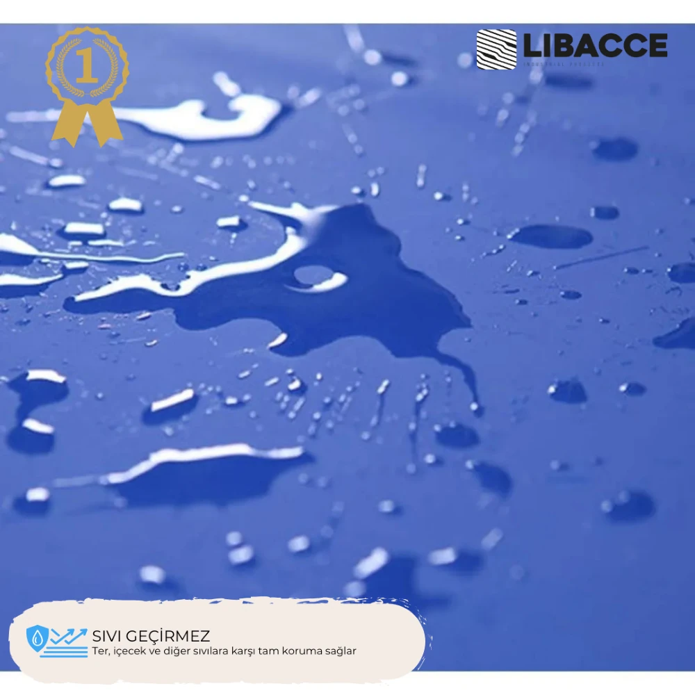 Poliüretan Fermuarlı Lacivert Sıvı Geçirmez Silinebilir Yatak Alezi