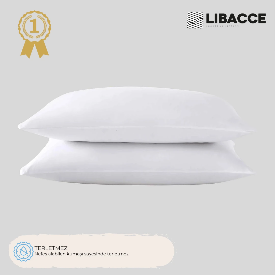 Pamuklu Sıvı Geçirmez Beyaz Fermuarlı Yastık Koruyucu Alez 