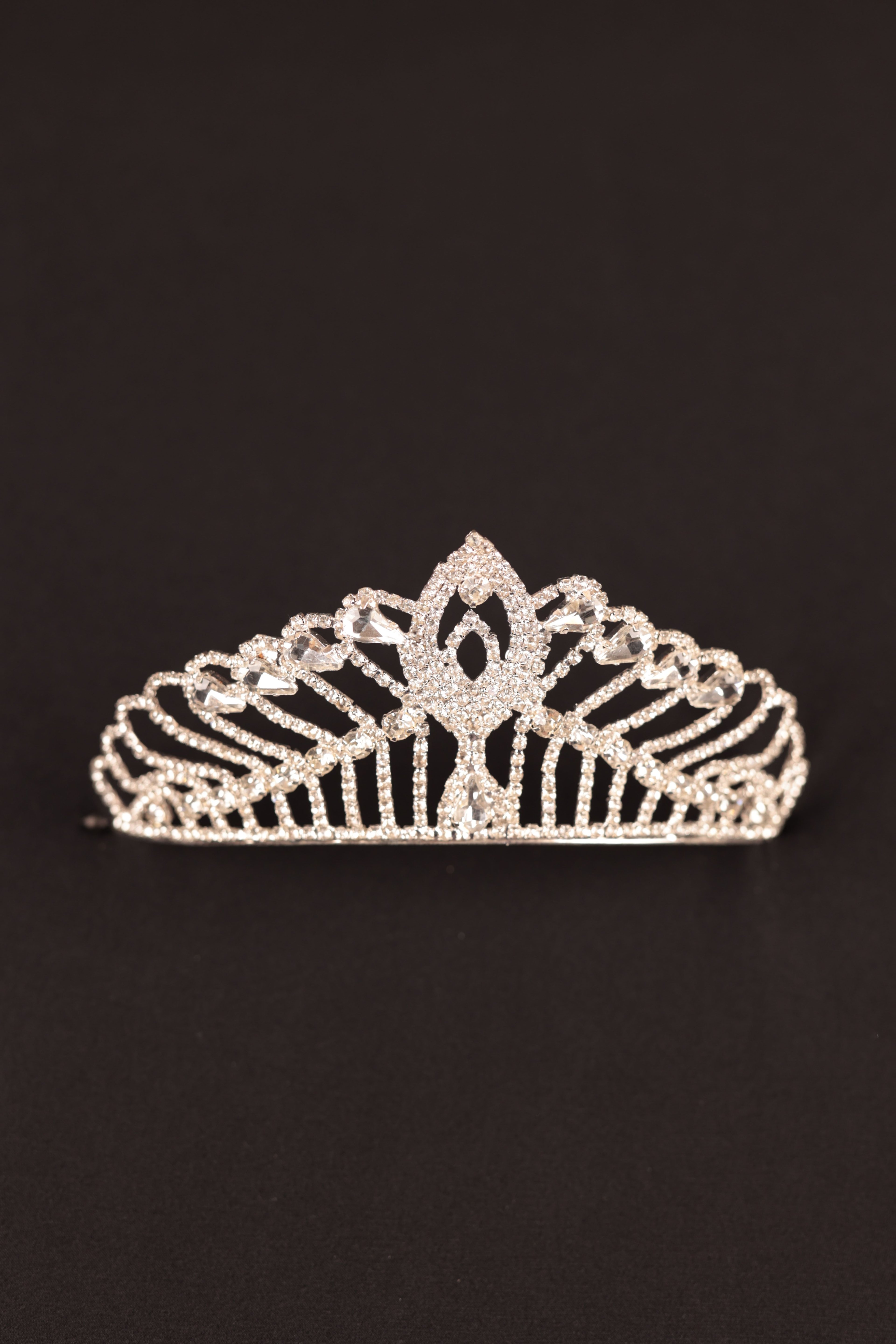 Crystal Embroidered Bridal Crown | 1030