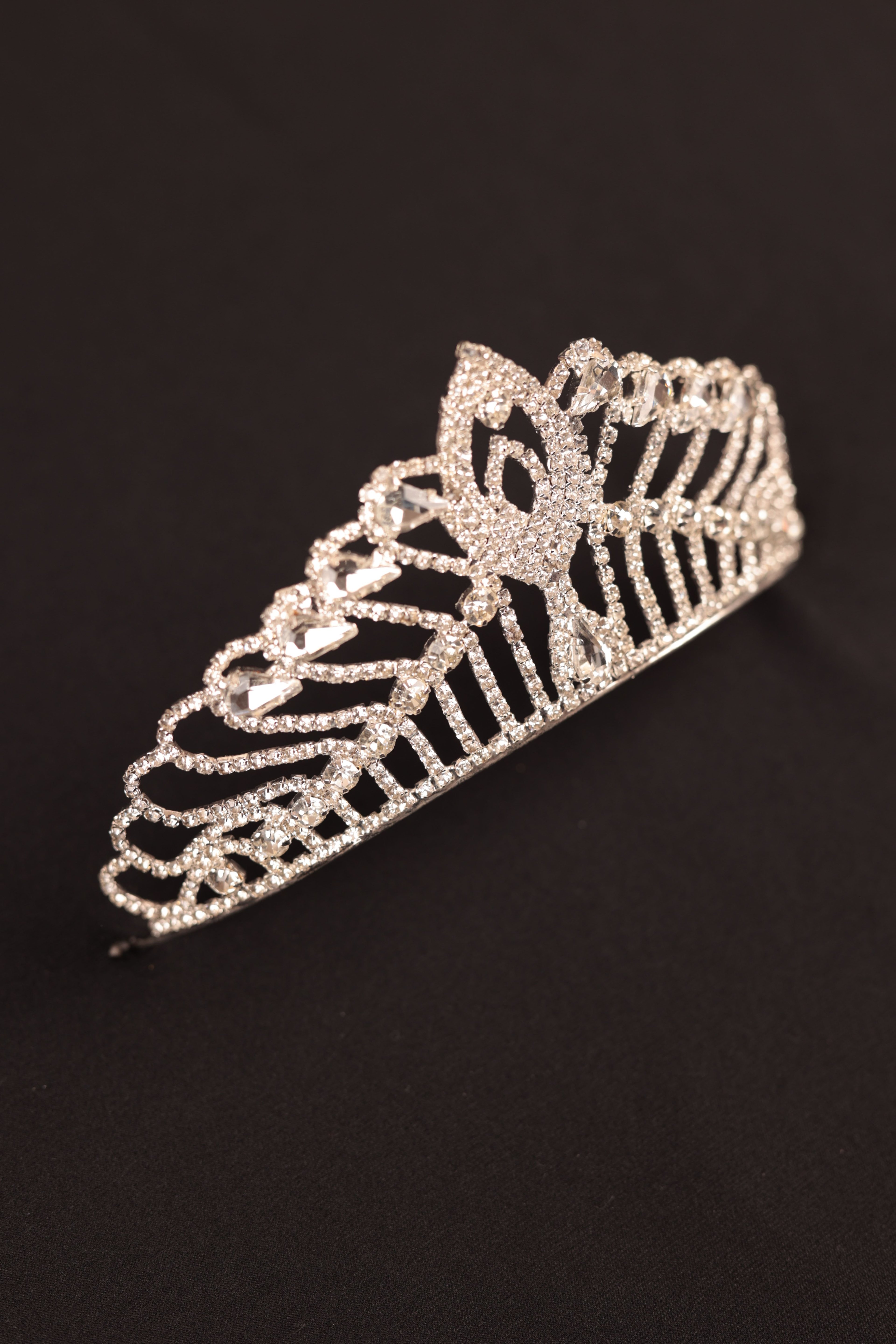 Crystal Embroidered Bridal Crown | 1030
