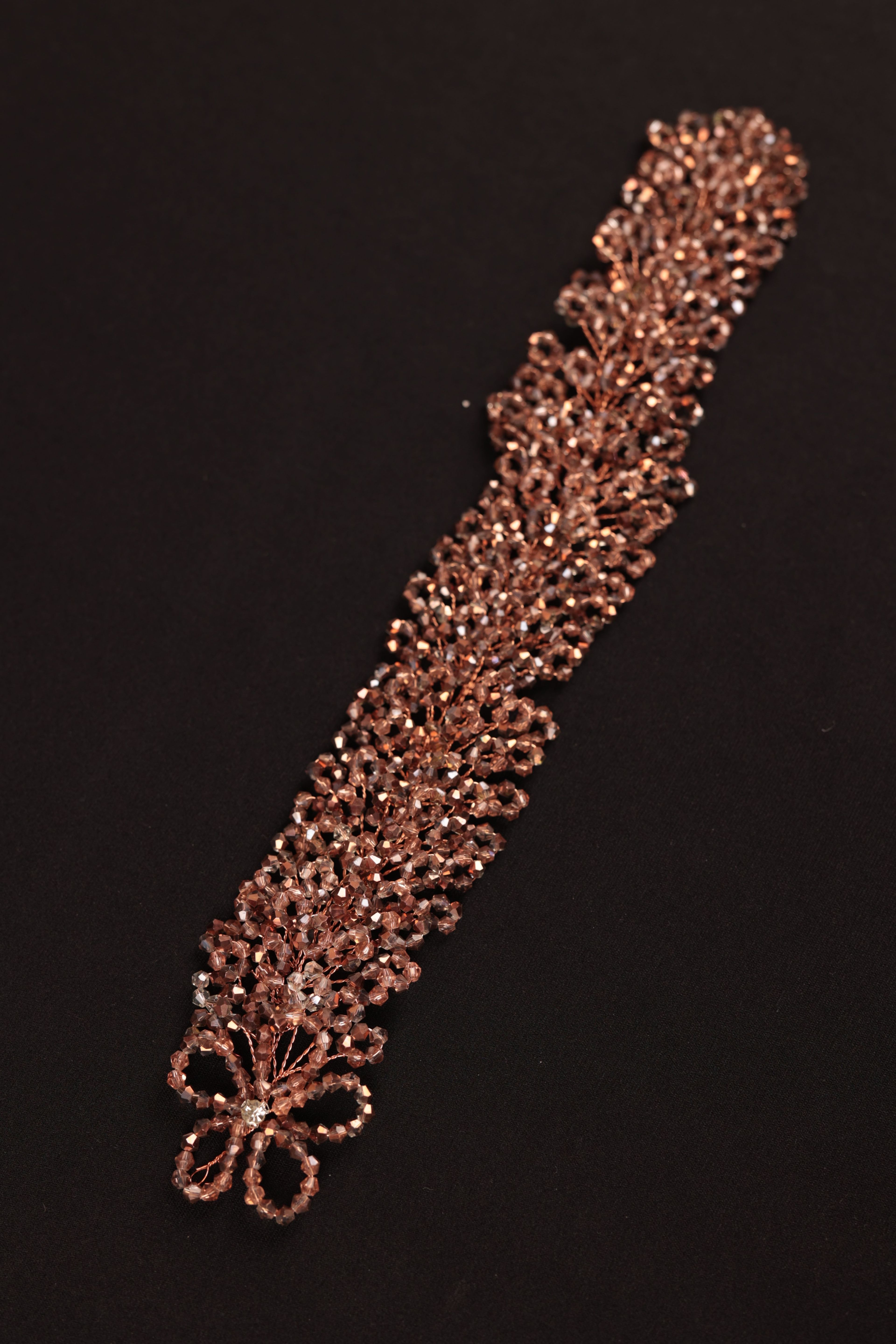 Bead Embroidered Engagement Hairpin | 1117