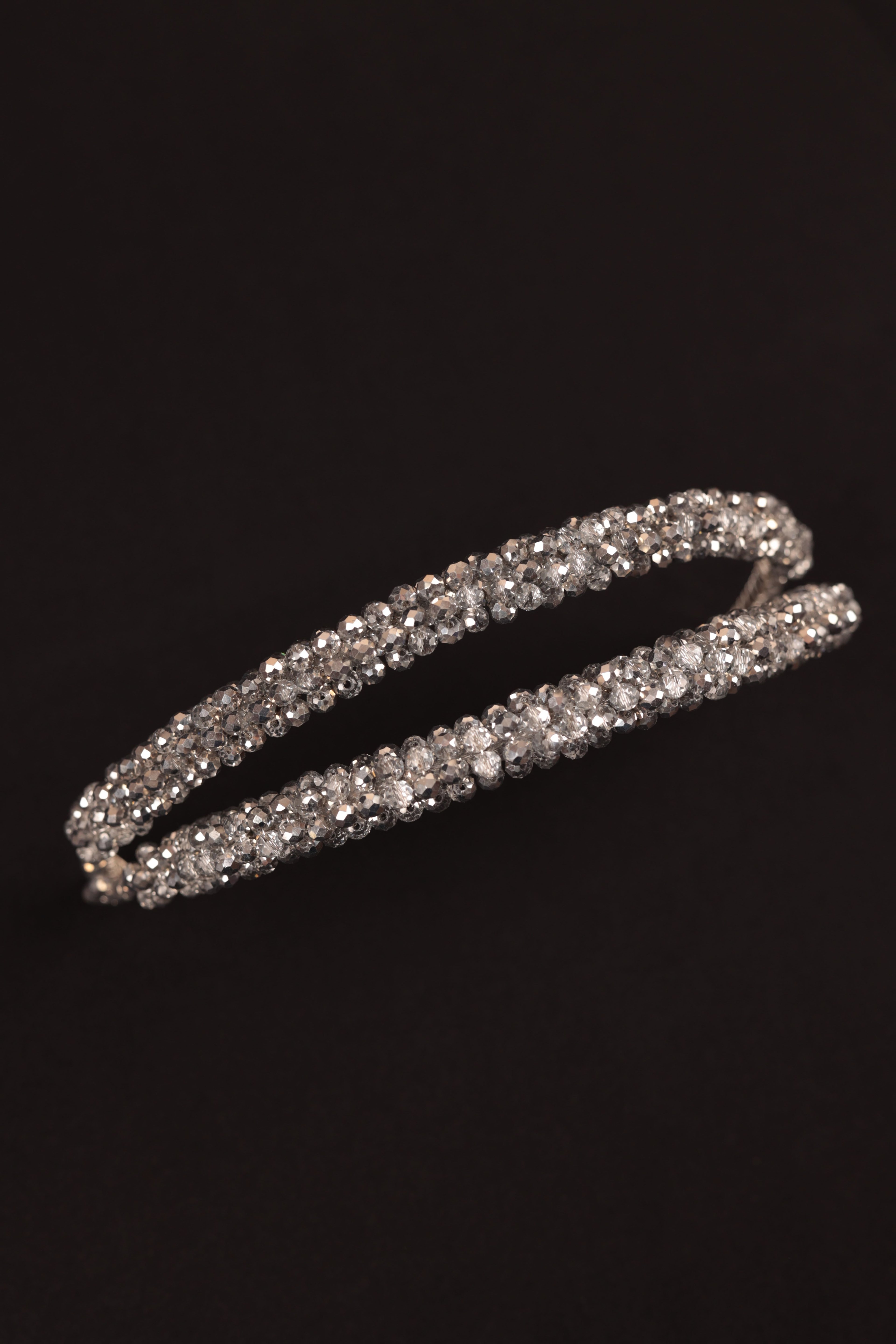 Crystal Bead Embroidered Bridal Hairpin | 1088