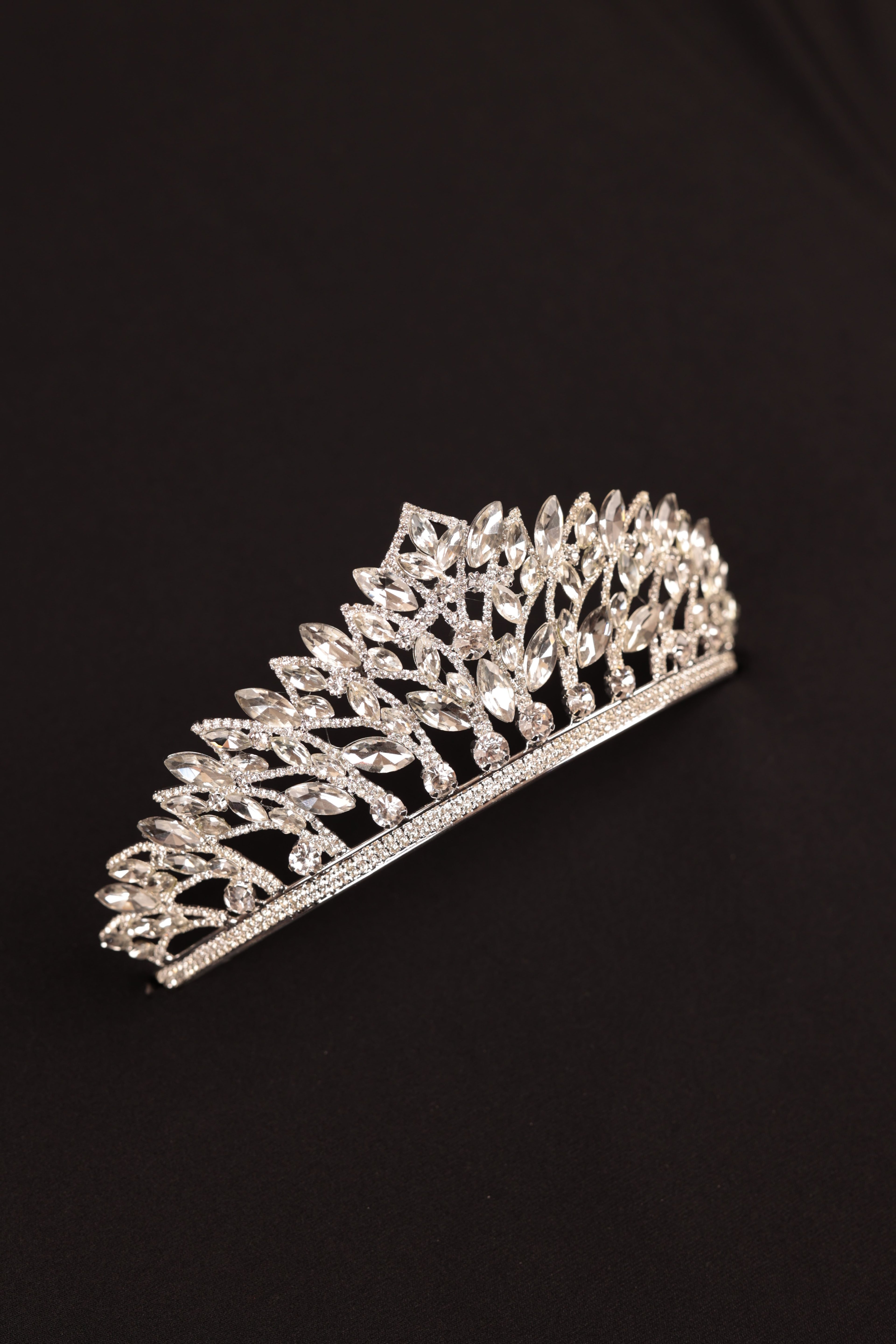 Crystal Stone Detailed Bridal Crown | 1080