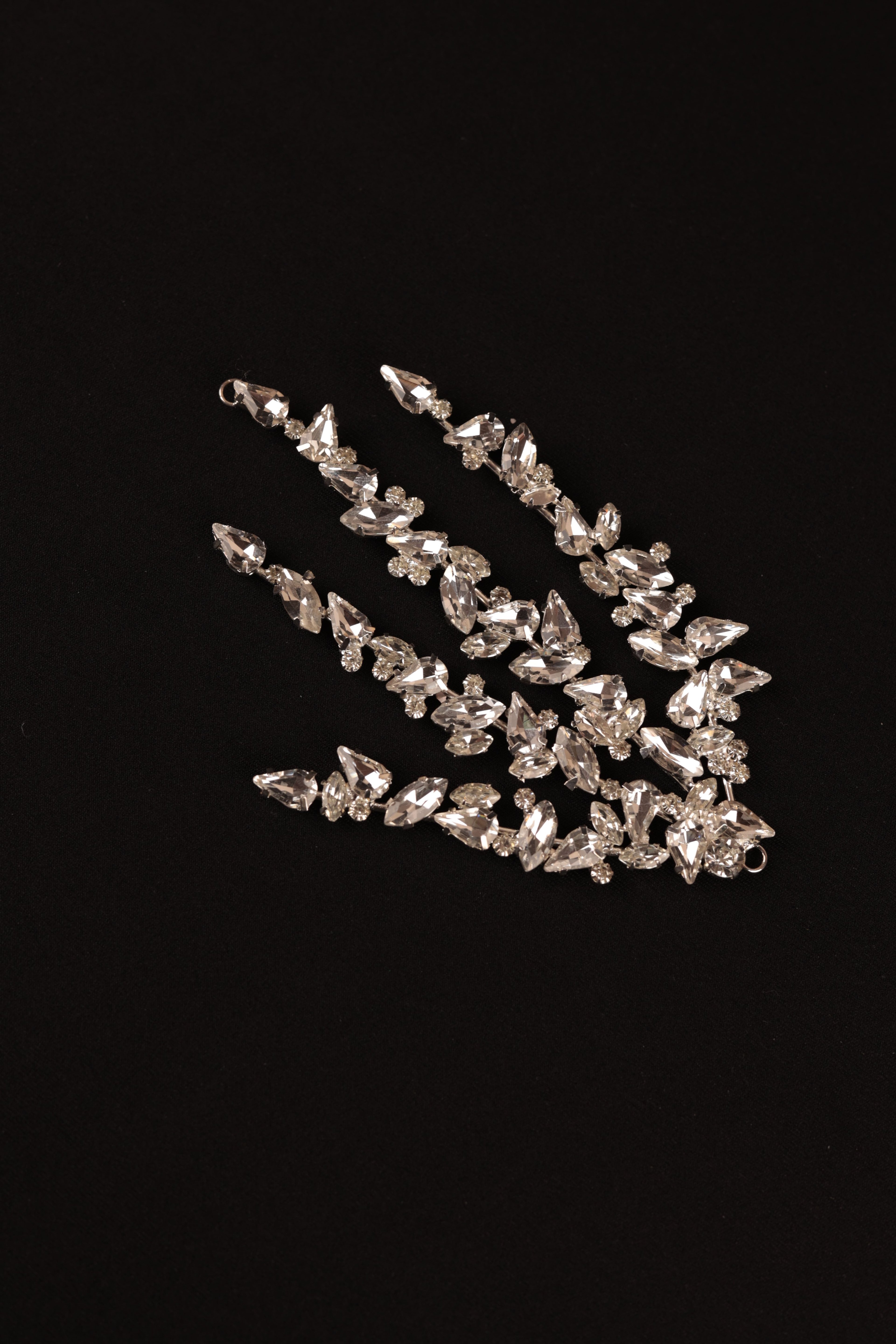 Zircon Stone Embroidered Bridal Hair Clip | 1108