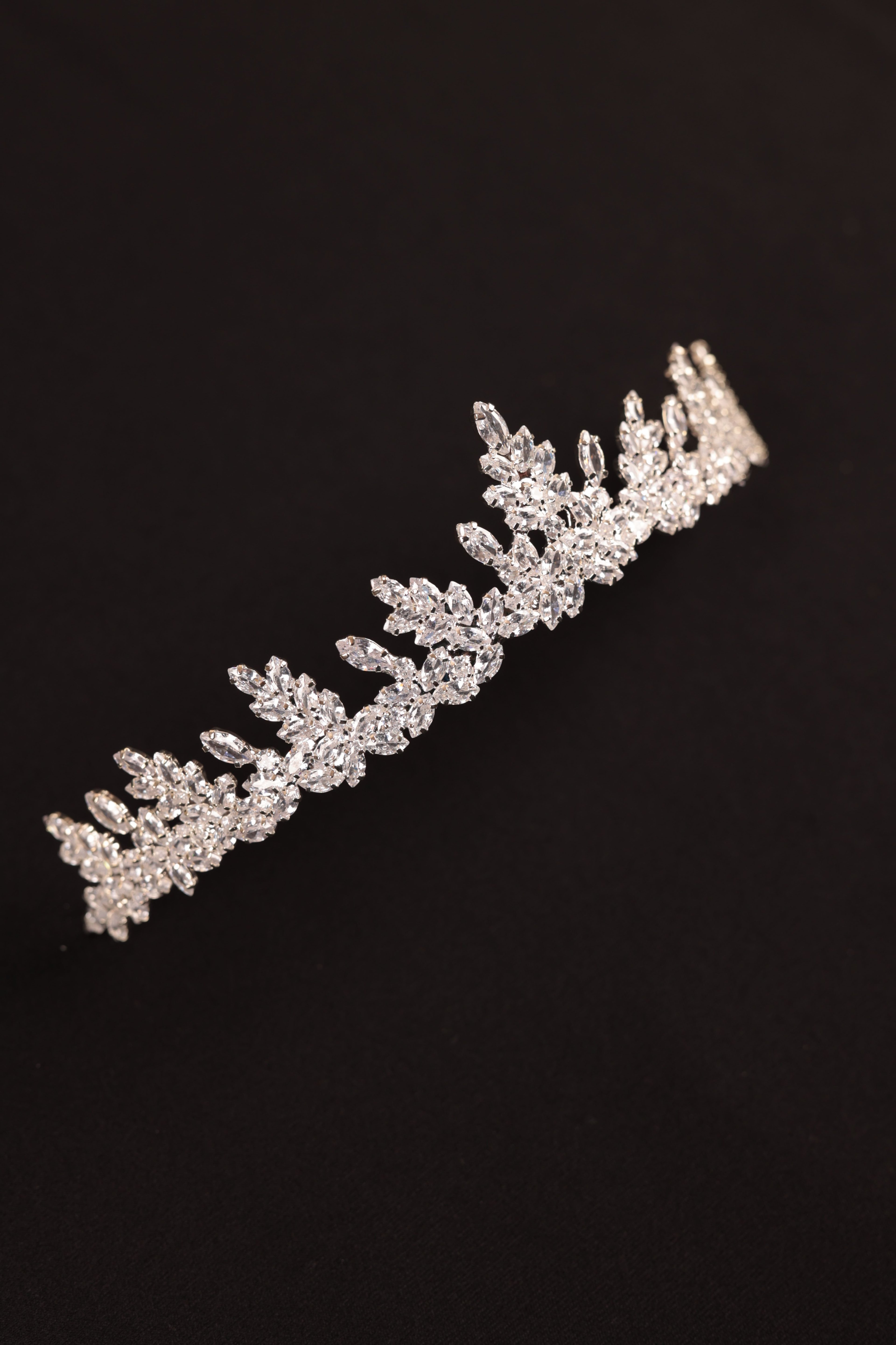 Crystal Zircon Helen Bridal Crown | 1045