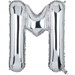 HARF BALON GÜMÜŞ RENK 40 İNÇ 100 CM  - M