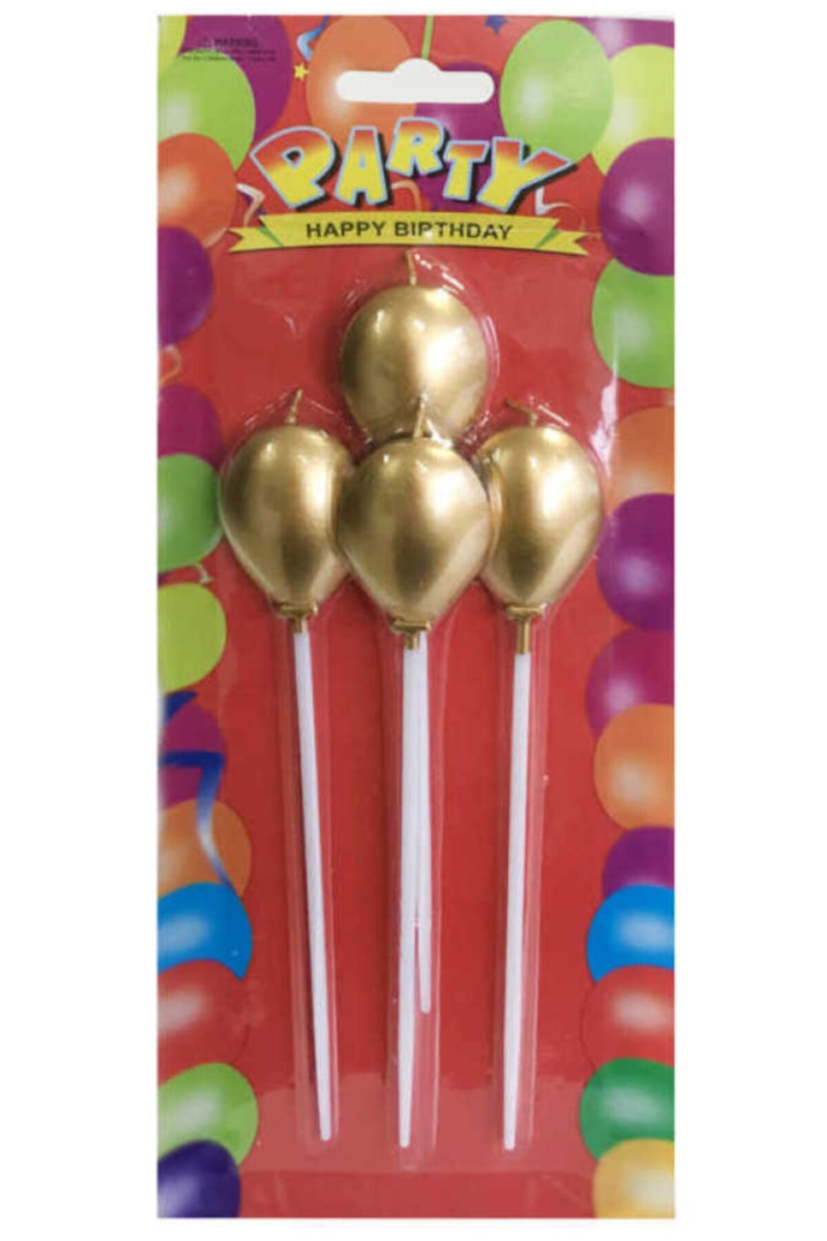 Pasta Mumu Balon Modelli Gold Renk PK 4 Lü