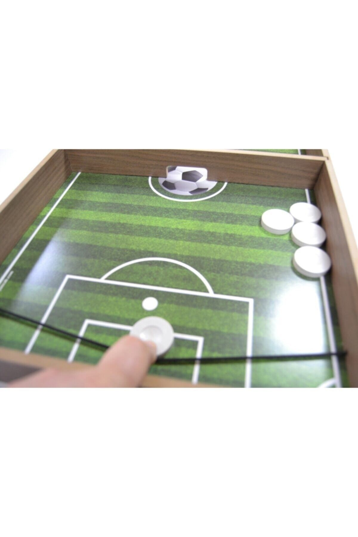 Slingpuck Hızlı Sapan Şut Ve Gol Ahşap Sling Puck Fast Finge