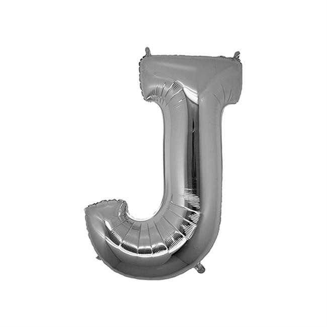 HARF BALON GÜMÜŞ RENK 16 İNÇ 36 CM  - J