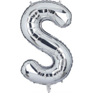 HARF BALON GÜMÜŞ RENK 40 İNÇ 100 CM  - S