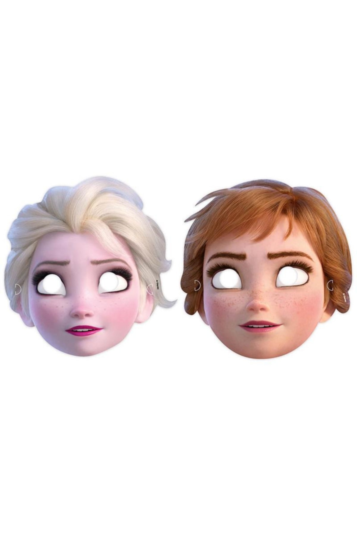 Elsa Ve Anna Karton Maske Pk 6 Lı