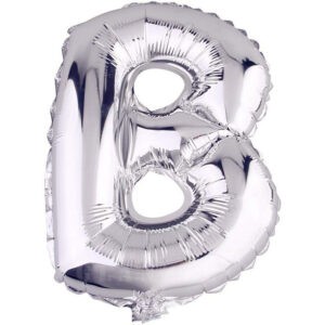 HARF BALON GÜMÜŞ RENK 16 İNÇ 36 CM  - B