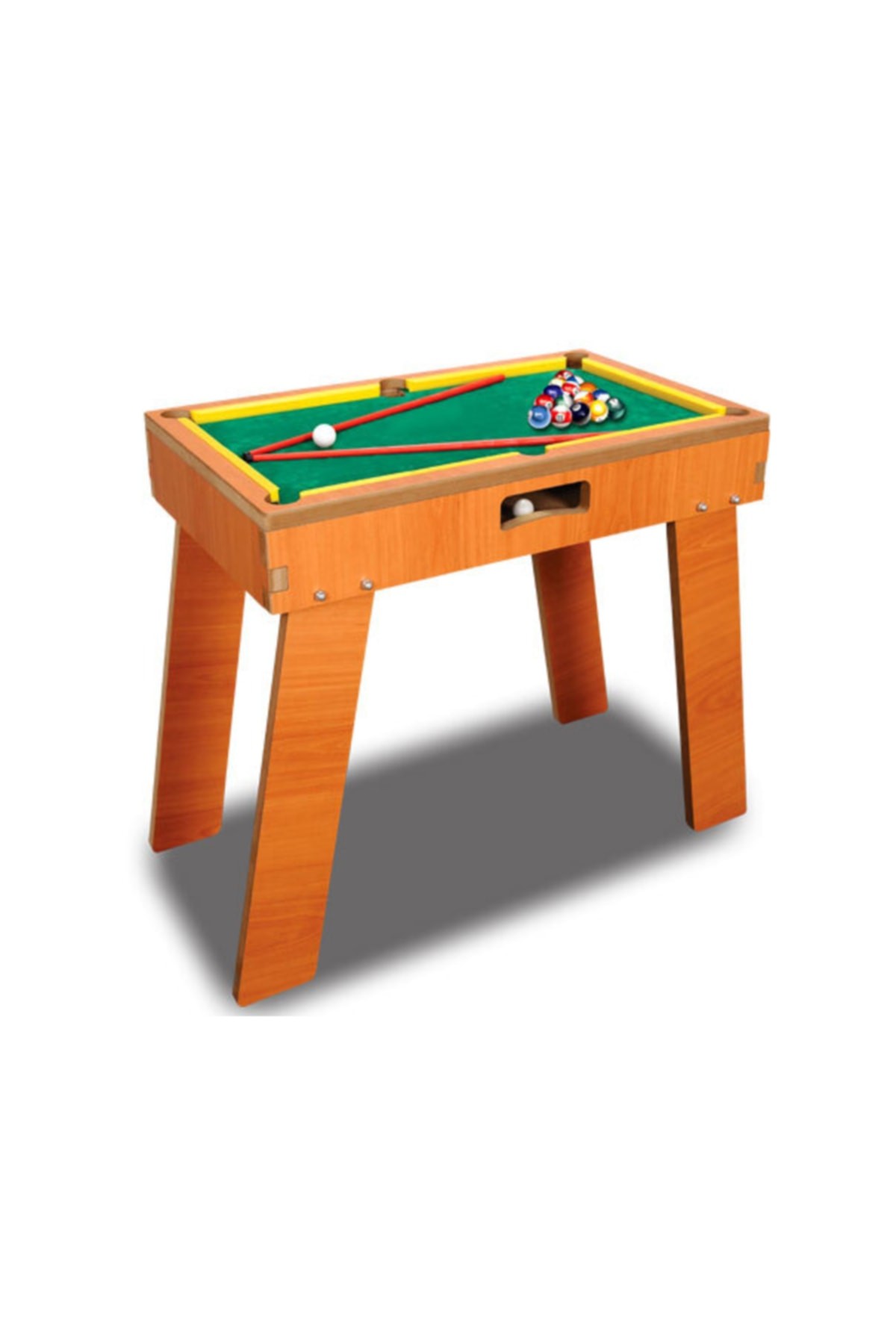 Ahşap Bilardo Oyunu Ayaklı Matrax Oyuncak