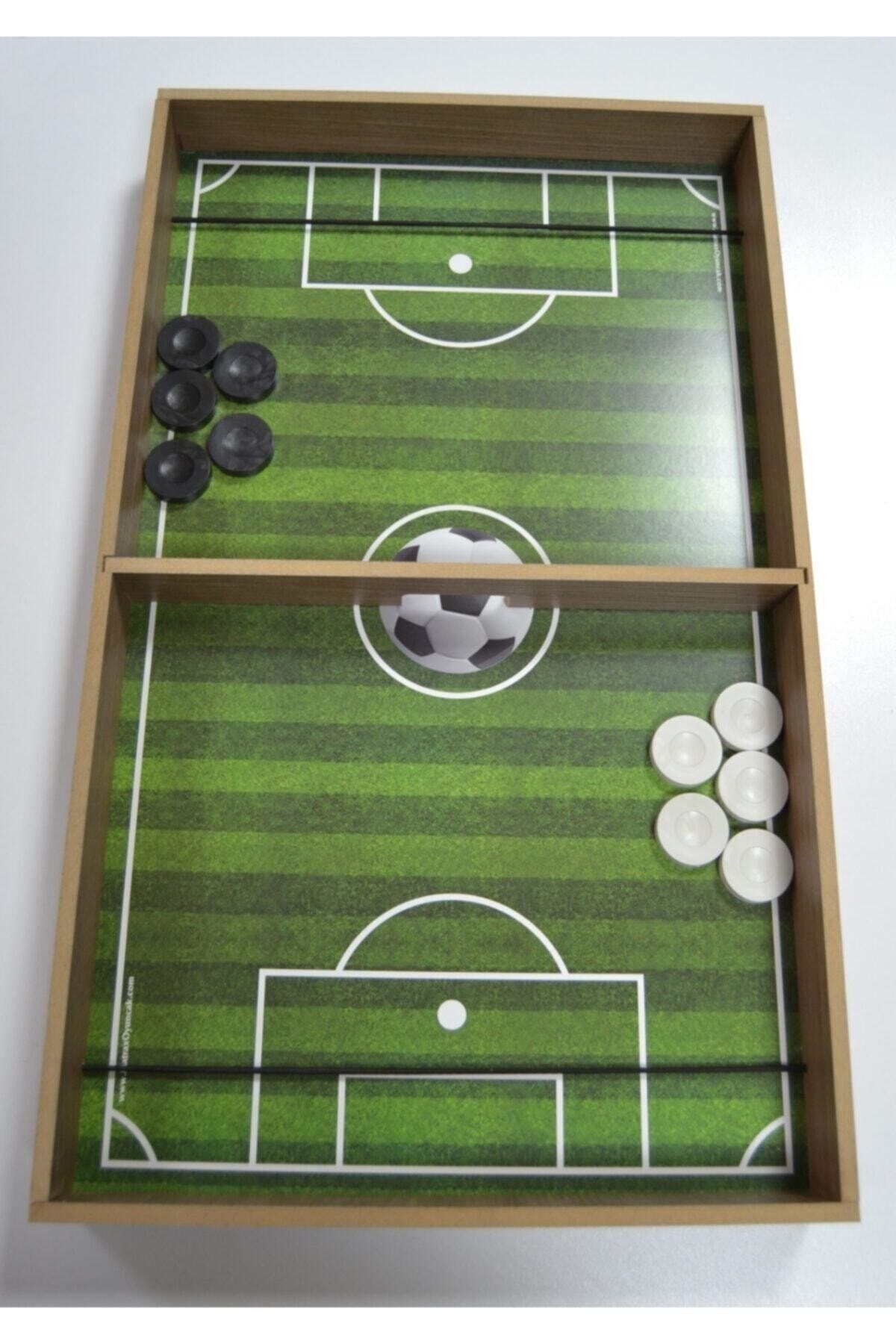 Slingpuck Hızlı Sapan Şut Ve Gol Ahşap Sling Puck Fast Finge