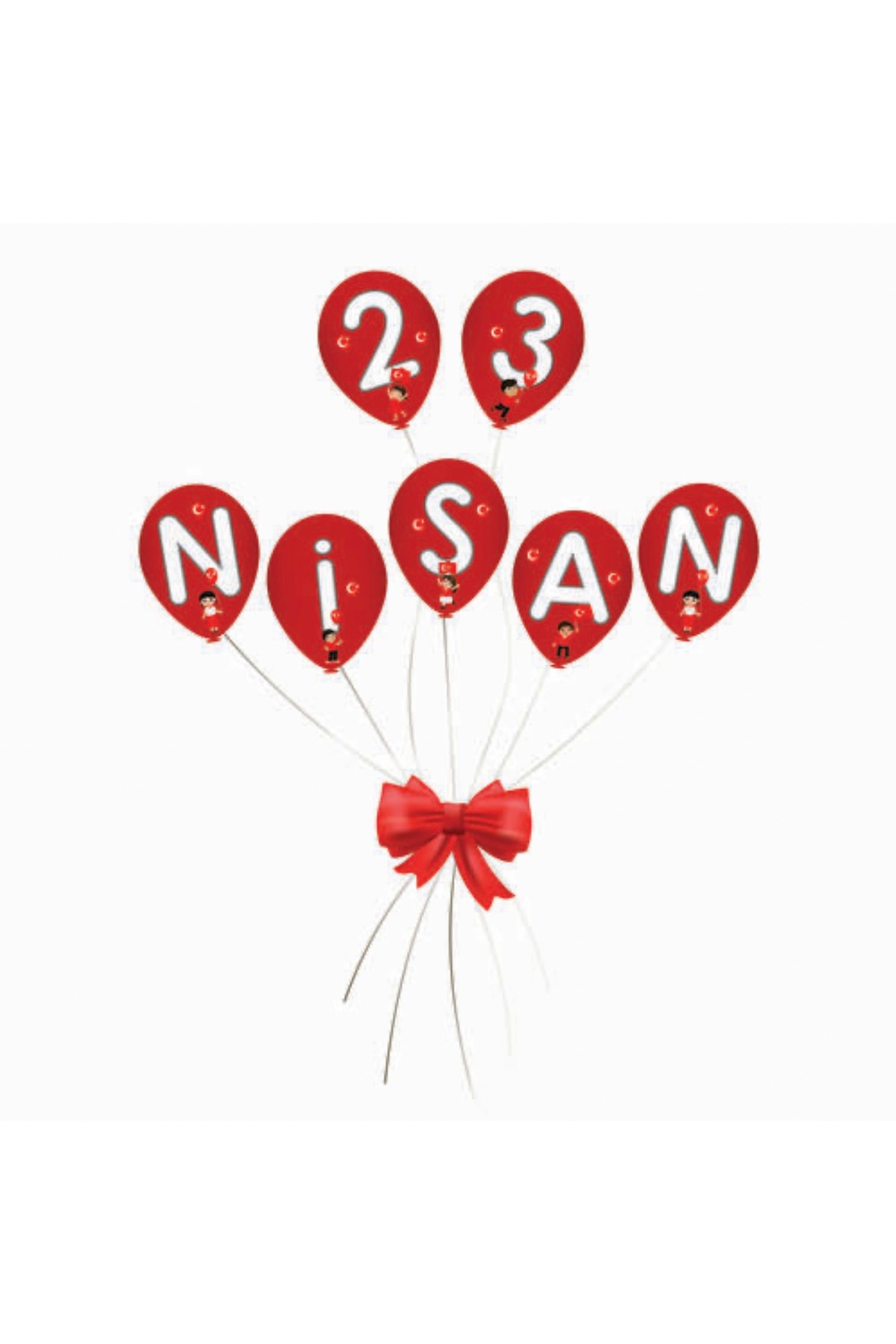 23 Nisan Kapı Süsü Balon Modeli 