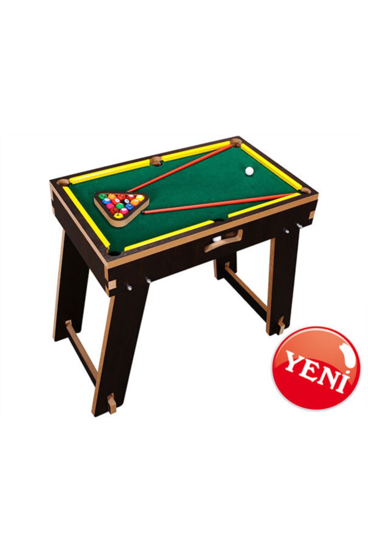 Ahşap Bilardo Oyunu Ayaklı Matrax Oyuncak