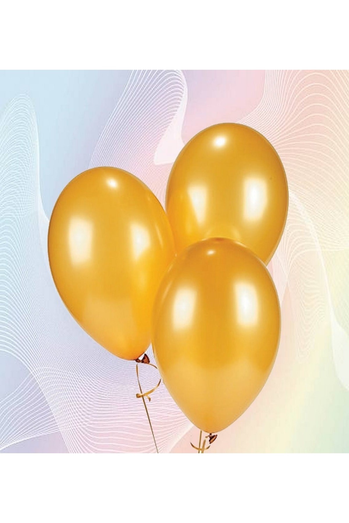 Metalik Balon Gold 12 Inç Parlak Pk:10