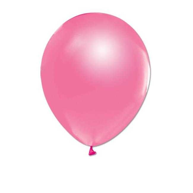 METALİK BALON PEMBE RENK PK 10 LU 12inç 