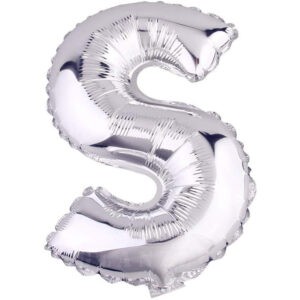 HARF BALON GÜMÜŞ RENK 16 İNÇ 36 CM  - S