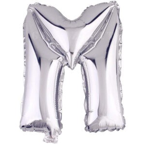 HARF BALON GÜMÜŞ RENK 16 İNÇ 36 CM  - M