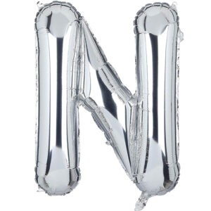 HARF BALON GÜMÜŞ RENK 40 İNÇ 100 CM  - N