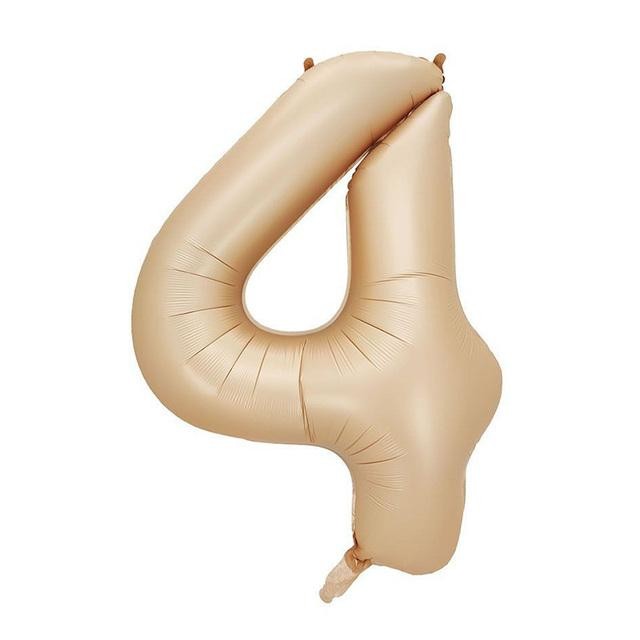 Folyo Balon Karamel Renk 40 inç 100 cm  - 4