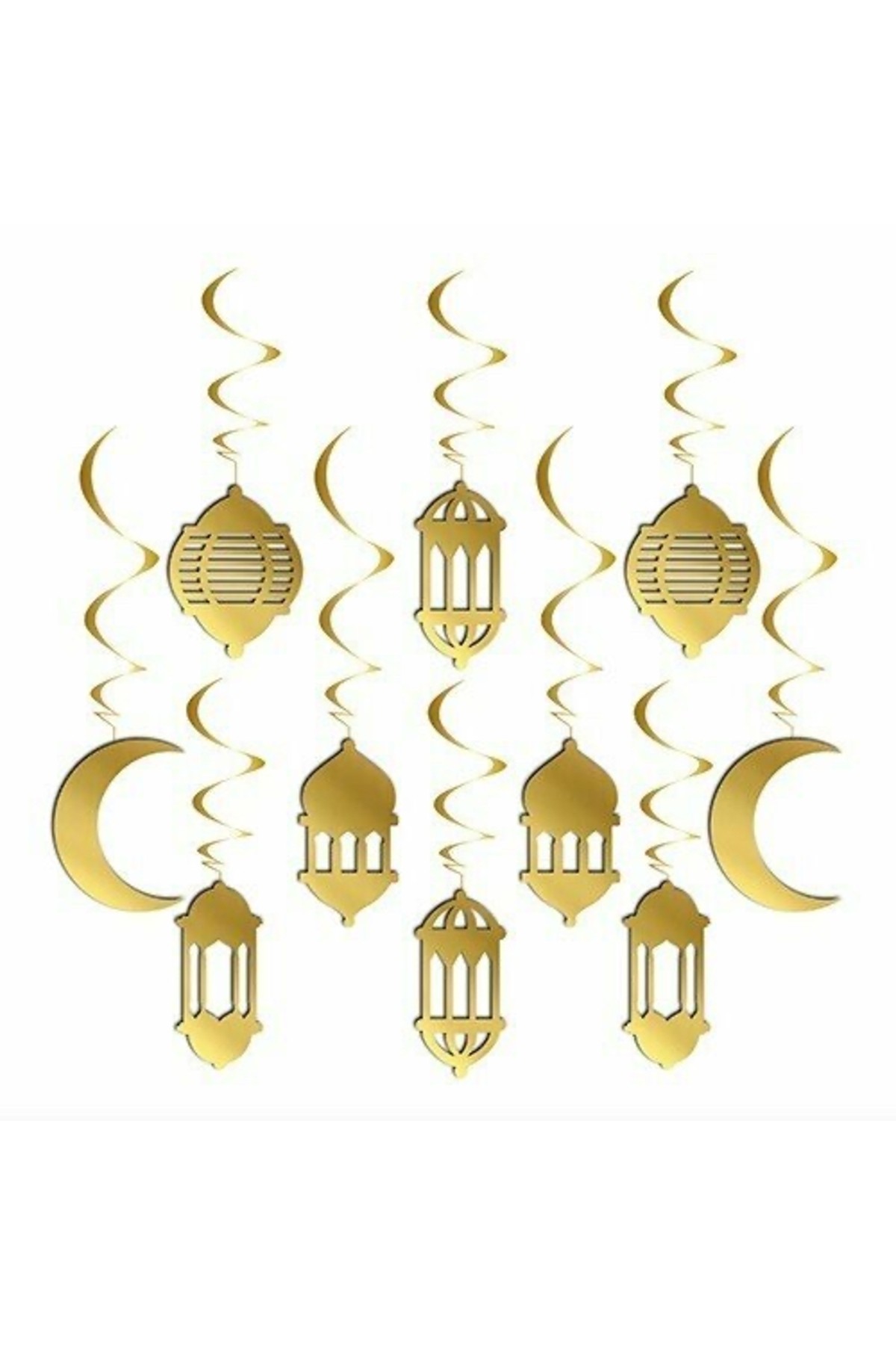 RAMAZAN 3D TAVAN SÜSÜ SARKIT PK 10 LU GOLD RENK