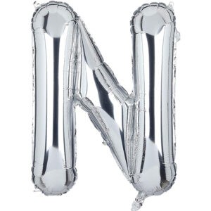 HARF BALON GÜMÜŞ RENK 16 İNÇ 36 CM  - N