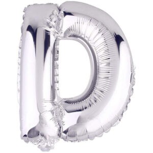 HARF BALON GÜMÜŞ RENK 16 İNÇ 36 CM  - D