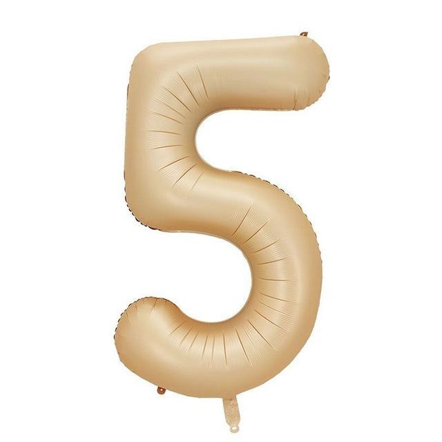 Folyo Balon Karamel Renk 40 inç 100 cm  - 5