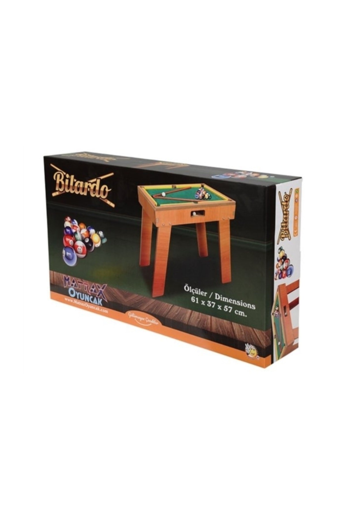 Ahşap Bilardo Oyunu Ayaklı Matrax Oyuncak