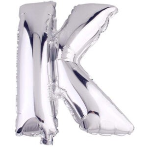 HARF BALON GÜMÜŞ RENK 16 İNÇ 36 CM  - K