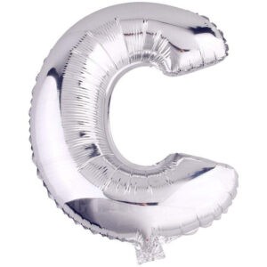 HARF BALON GÜMÜŞ RENK 16 İNÇ 36 CM  - C