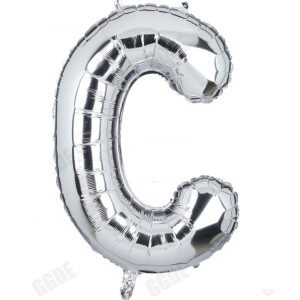 HARF BALON GÜMÜŞ RENK 40 İNÇ 100 CM  - C