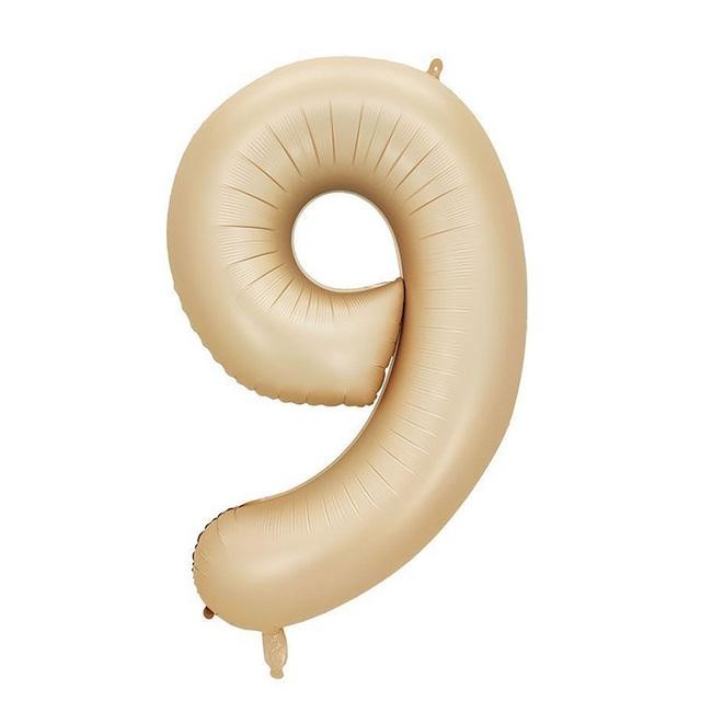 Folyo Balon Karamel Renk 40 inç 100 cm  - 9
