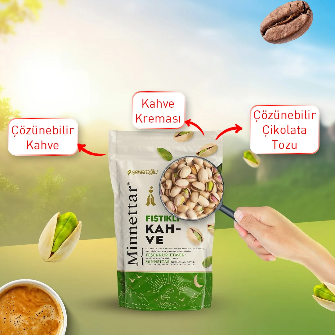 Minnettar Fıstıklı Kahve 165 GR