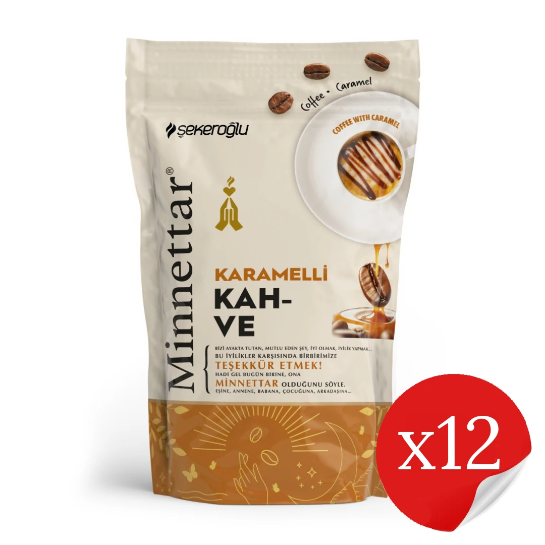 Minnettar Karamelli Kahve 12 x 165 Gr ( 12 Adet )