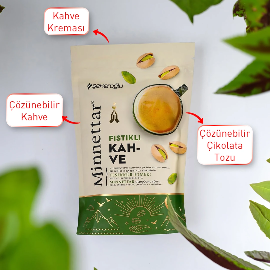 Minnettar Fıstıklı Kahve 165 GR
