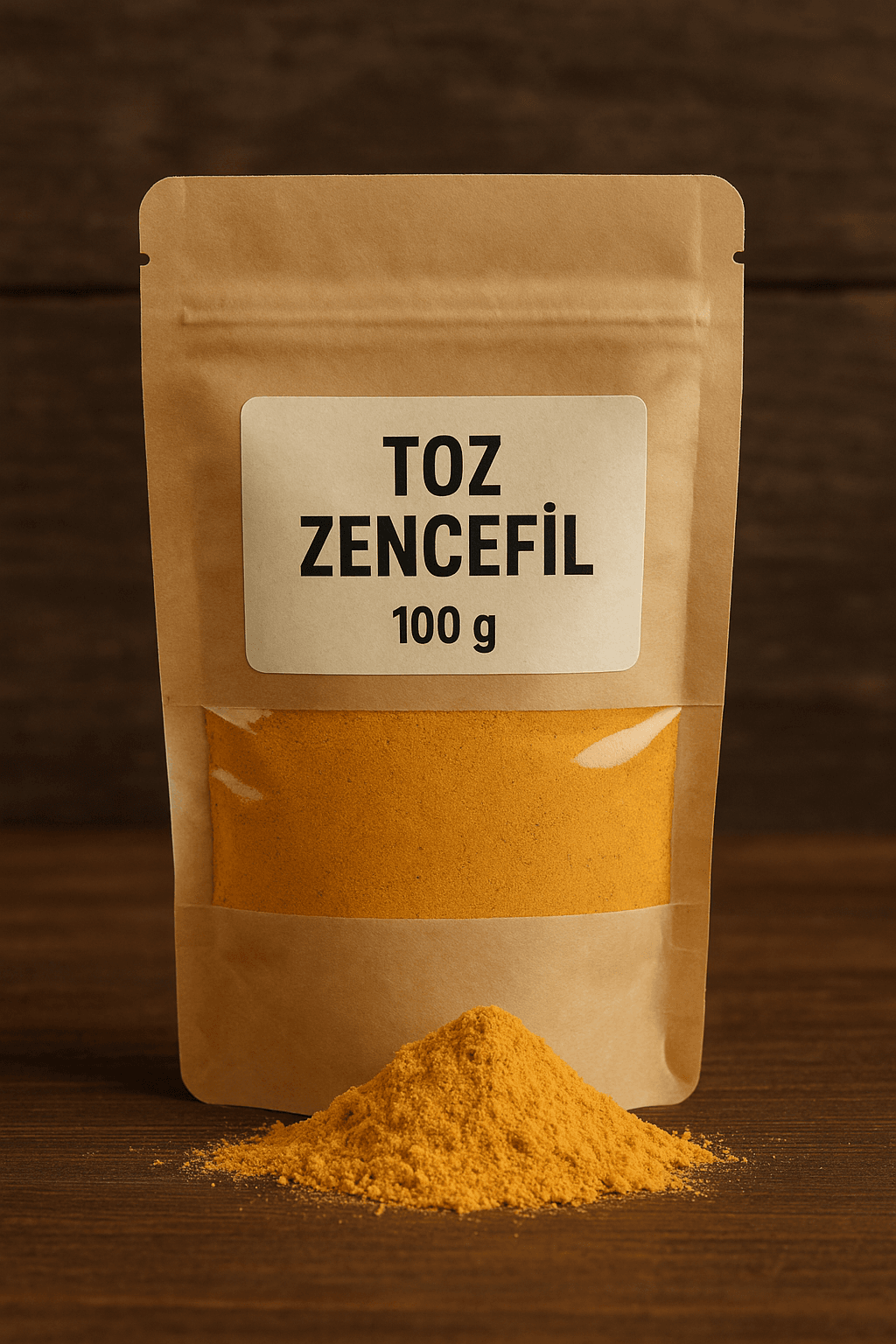 Toz Zencefil 100 gr – Doğal, Keskin Aromalı ve Şifa Deposu Baharat