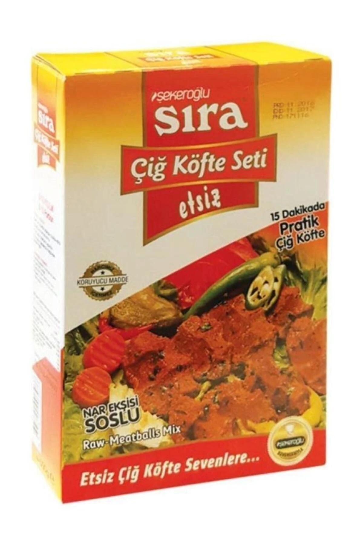 Sıra Etsiz Çiğ Köfte Seti