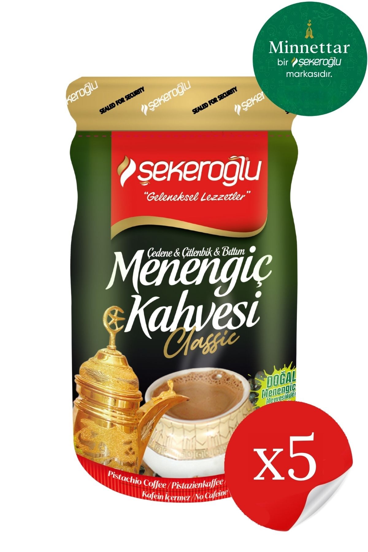 Şekeroğlu Sıvı Menengiç Kahvesi 5 X 600 gr