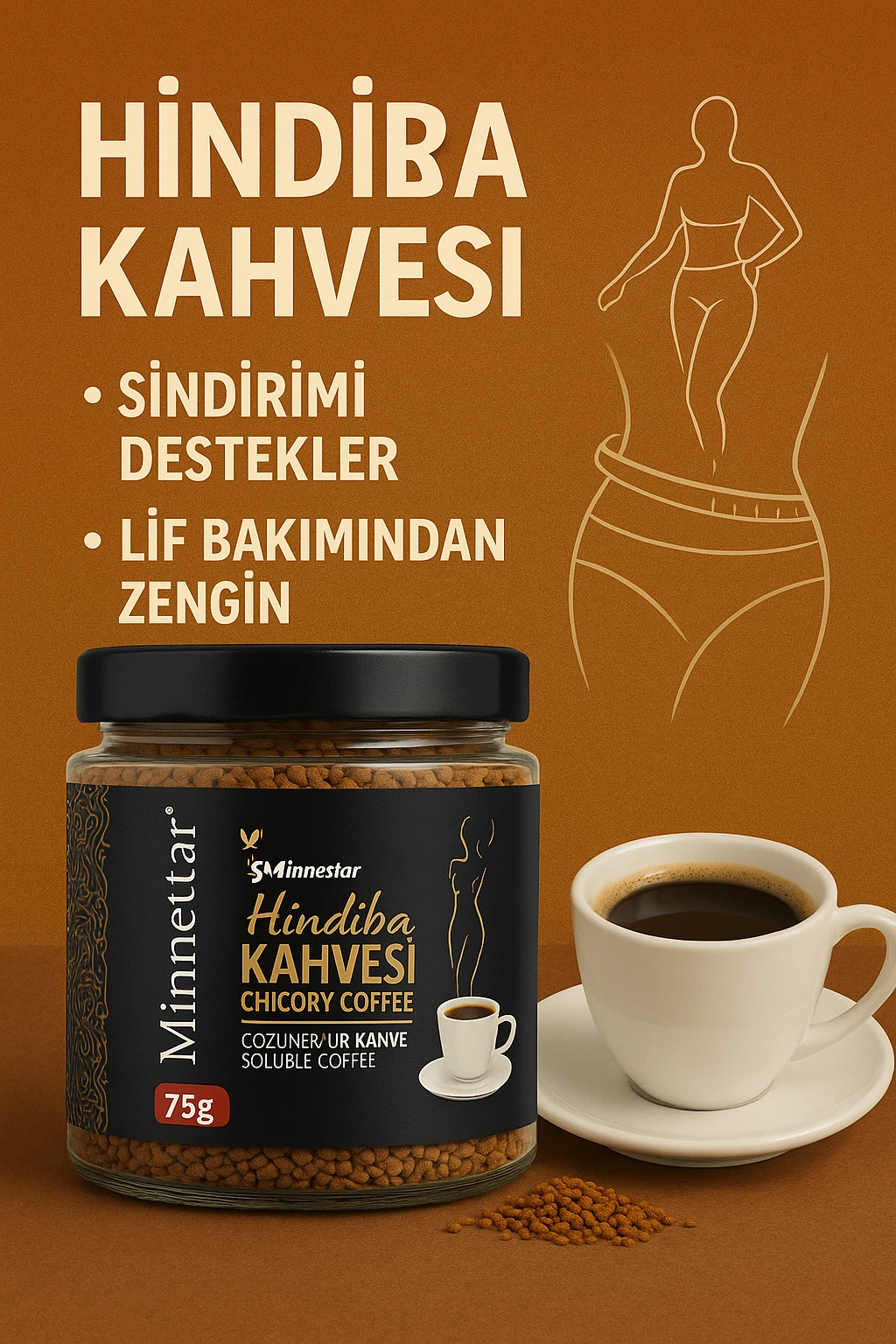 Hindiba Kahvesi Detox Kahve (30 KULLANIM) Net 75gr